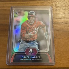 BRYCE HARPER ROOKIE CARD 2012 Bowman Platinum Baseball RC Nationals Phillies!. rookie card picture