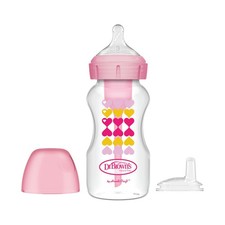 Dr. Brown  s Anti-Colic Options Wide-Neck Sippy Bottle Starter Kit, 9oz/270mL,