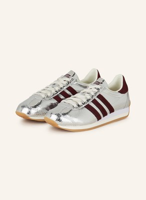 Adidas Country OG Damenschuhe Silver Maroon - Größe 42 2/3 | 10W | JQ5111