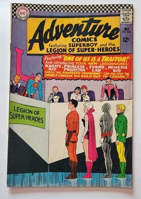 ADVENTURE COMICS #346 1st App Karate Kid DC KEY 1966
