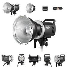 Godox MS300V 300W Studio Strobe Flash Monolight with Bowens Mount Reflector