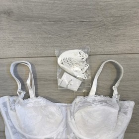 BNWT Vintage Ann Summers White Lace Entice Multi Way Corset Top Size 36C