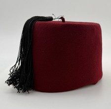 Felicitations Turkish Moroccan Middle Eastern Traditional Straw Red Fez Hat