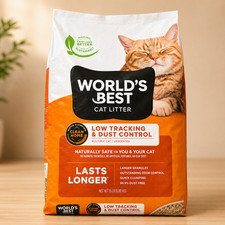 PET FOOD World  s Best Cat Litter Low Tracking Dust Control 15lb Natural Clumping