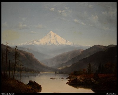 William S Parrott Mountain View O 1 Kunstdruck Poster Wanddeko stilvolles Exponat