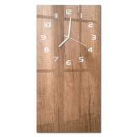 Design-Glas-Wanduhr Glasuhr Aus Glas Holz-Hintergrund WeißE Zeiger 30X60 Cm