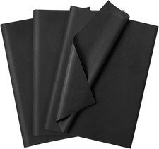 120 Sheets 20"X14" Black Tissue Paper for Gift Bags Wrapping, Art Tissue Paper B