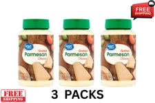 Great Value Grated Parmesan Cheese, 16 oz Each Pack OF 3 Free & Fast Shipping