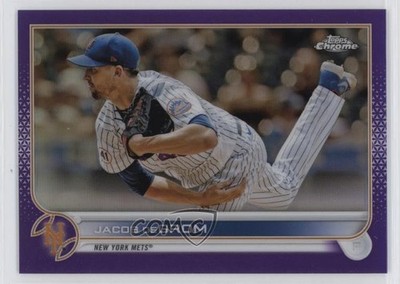 2022 Topps Chrome Purple Refractor /250 Jacob deGrom #125 2s1