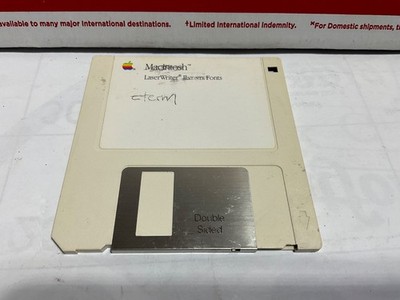 Macintosh LaserWriter II NT/NTX Fonts 690-5171-A 3.5'' Floppy Disk - UNTESTED