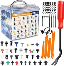 GOOACC 1125Pcs Bumper Clips Car Retainer One Size, 1010Pcs +115 Remover 