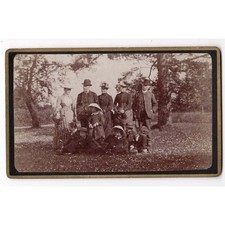 CDV Gruppe von Menschen auf dem Land Carte de Visite Foto