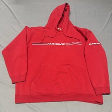 Vintage Quicksilver Graphic Hoodie Red Size X...