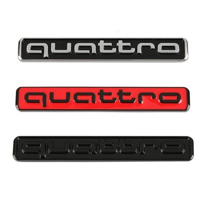 1 Pcs Für Audi Quattro Auto Car Schriftzug Exterieur Emblem Zeichen Badge NEU