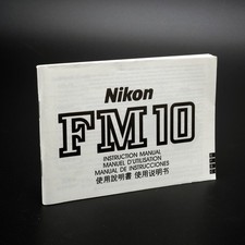 Nikon FM10 Instruction Manual