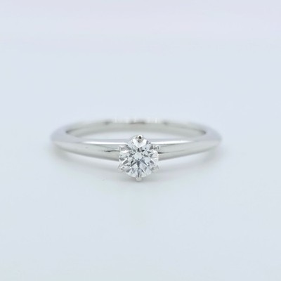 Tiffany Co Diamond Engagement Ring, Platinum with