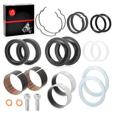#ad 39mm Front Fork Bushing Dust Oil Seals Rebuild Kit For Sportster 883 1200... $22.40