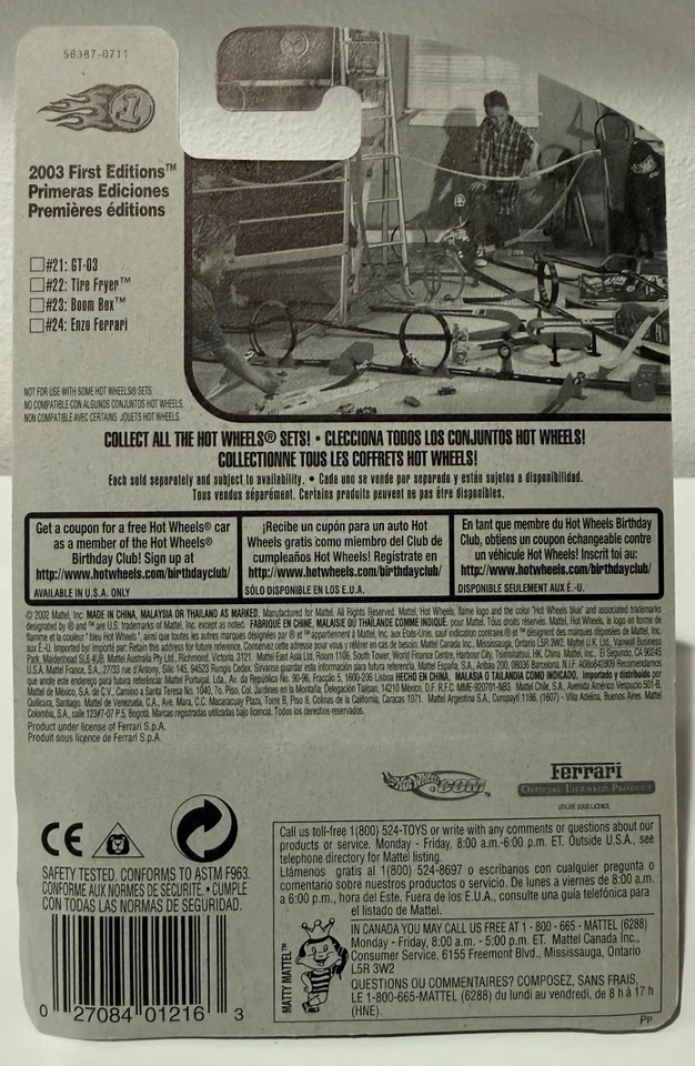 2003 Hot Wheels First Edition Ferrari Enzo #036 24/42 - Image 2 of 3