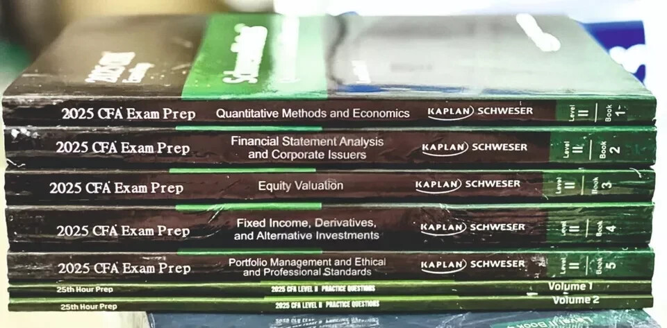 CFA Level 2 2025 Kaplan Schweser Books + Quick Sheet+ 25th CFA Level 2 2025 Kaplan Schweser Books + Quick Sheet+ 25th