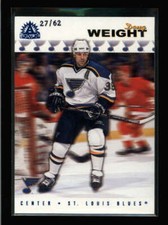 DOUG WEIGHT 2001/02 PACIFIC #164 ADRENALINE #164 SAPPHIRE PARALLEL #27/62 BA5989
