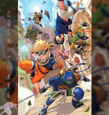 TEENAGE MUTANT NINJA TURTLES X NARUTO #1 EJIKURE VIRGIN VARIANT PREORDER 11/20 