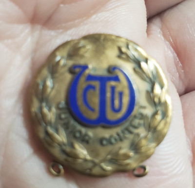 Junior Contest School Music Award Pin Vintage Fathers Day Gift