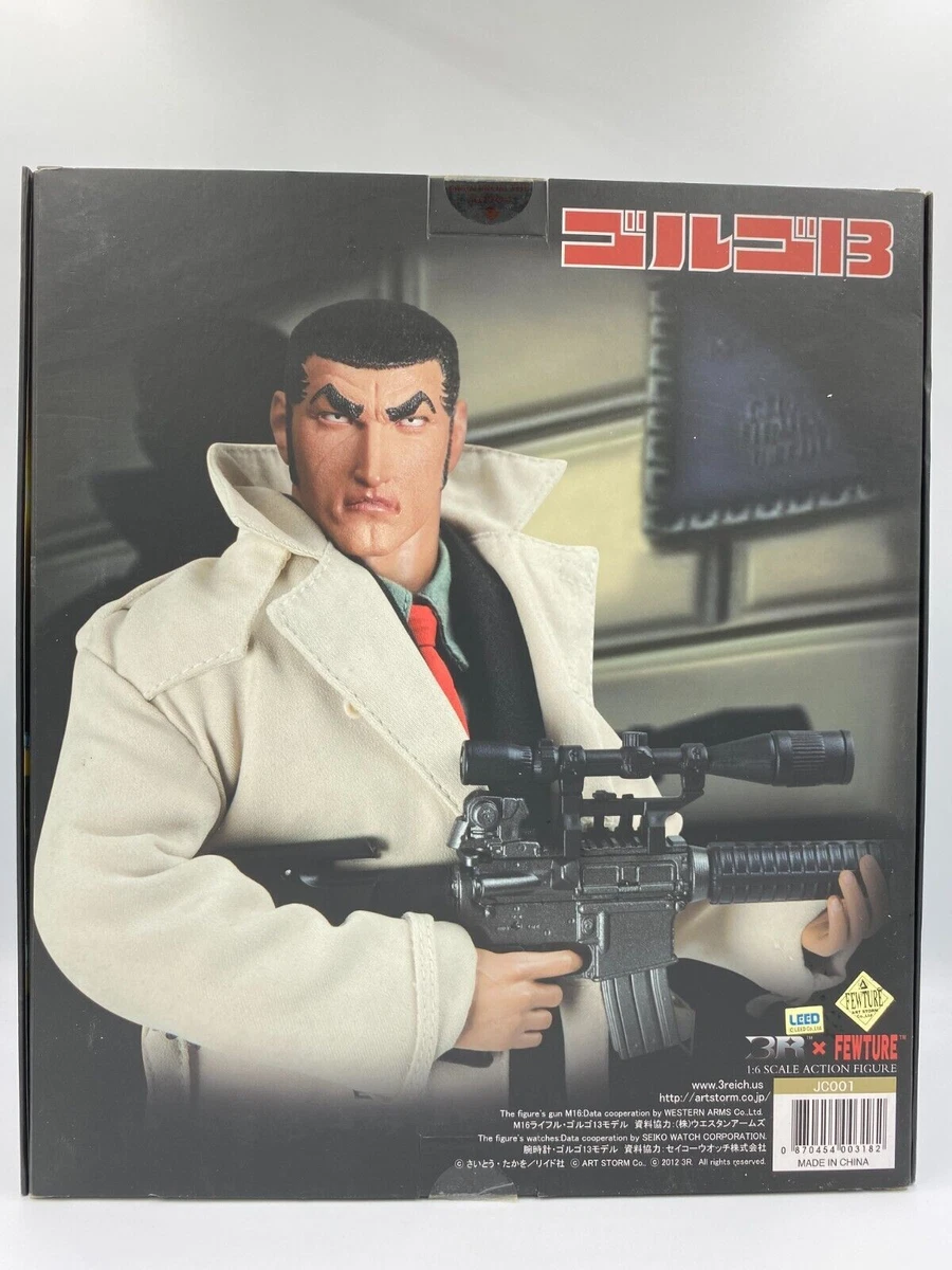 3R X FEWTURE GOLGO 13 DUKE TOGO 1/6 FIGURE LOOSE COMPLETE w/ BOX HOT TOYS DID