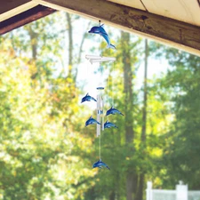 19" Long Dolphin Acrylic Wind Chime
