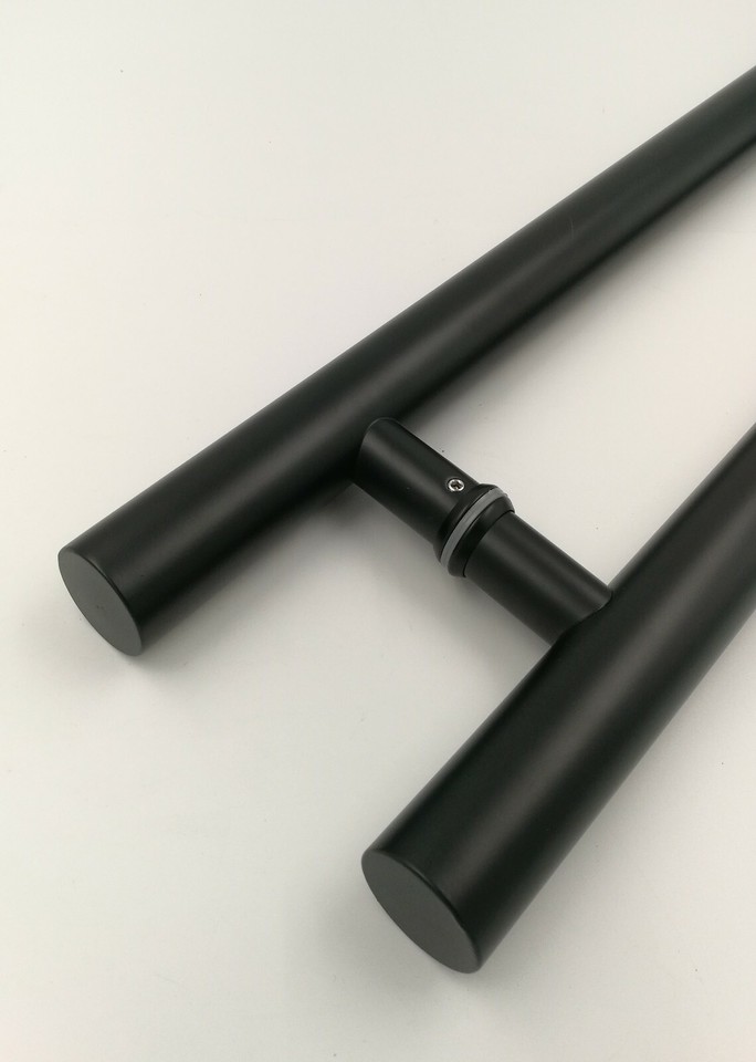 Entry Front Door Long Black Door Pull Handle Stainless Steel Entry ...