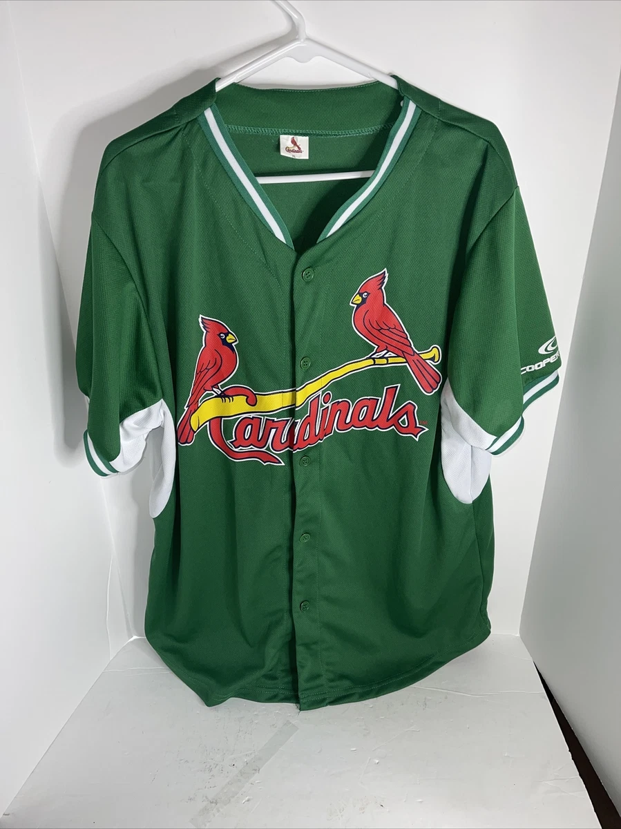 St. Louis Cardinals Baseball Jersey MLB Men's Green Size Extra Large