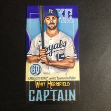 2021 Topps Gypsy Queen Captains Minis Indigo /250 Whit Merrifield #CM-WM Card