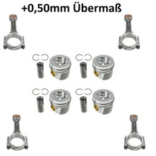 Kolbenset Übermaß +0,5mm + Pleuelstangen für VW T6 2.0 TDI 41785620 Kolbenschmid