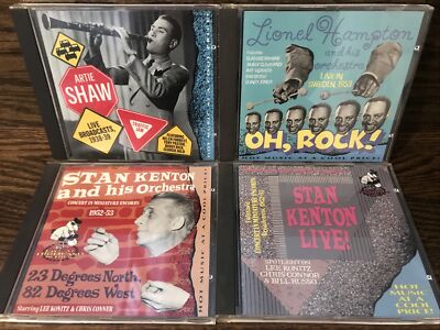 rare 4 live Jazz cd bundle Artie Shaw Lionel Hampton Stan Kenton