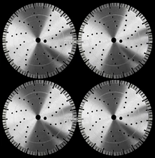 4PK-14"  TURBO 16MM SEG Paver GraniteStone Hard Concrete Diamond Saw Blade-BEST