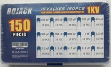 BOJACK 15 Values 150 pcs Potentiometer Kit. O5 Ceramic Capacitor Assortment Kit