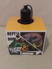 LUCKY HERP Aluminum 5.5inch Deep Dome Reptile Light Fixture Reptile Heat Lamp