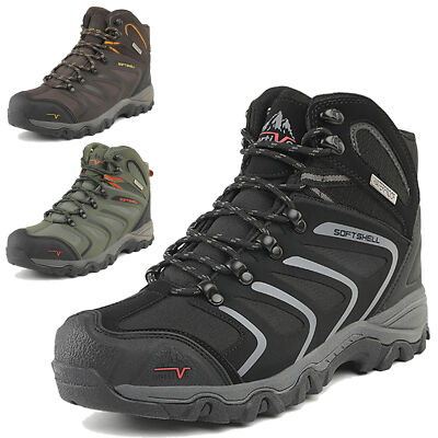 #ad Mens Hiking Boots WIDE SIZE Outdoor Waterproof Non slip Trekking Trails Boots $47.99