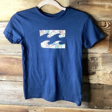 Billabong Short Sleeve Surf Skate Wave Navy T-Shirt Size Youth Boys Size 2T NEW