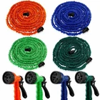 Expanding Expandable Flexible Garden Water Hose w Spray Nozzle 25, 50, 75, 100ft