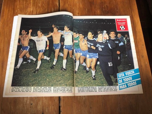 1988 EL GRAFICO magazine RACING CLUB SUPERCOPA Champion - Picture 2 of 7