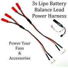 RCP-JRJST 3s Balance Lead Power Supply  2 Female JST Connectors