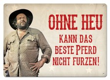 Bud Spencer & Terence Hill - 6 er Bundle Blechpostkarten im Set - Blechschilder