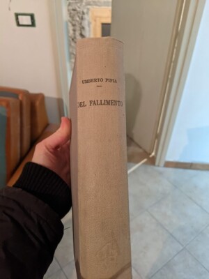 Umberto Pipia, Del Fallimento, 2a edizione, UTET 1931