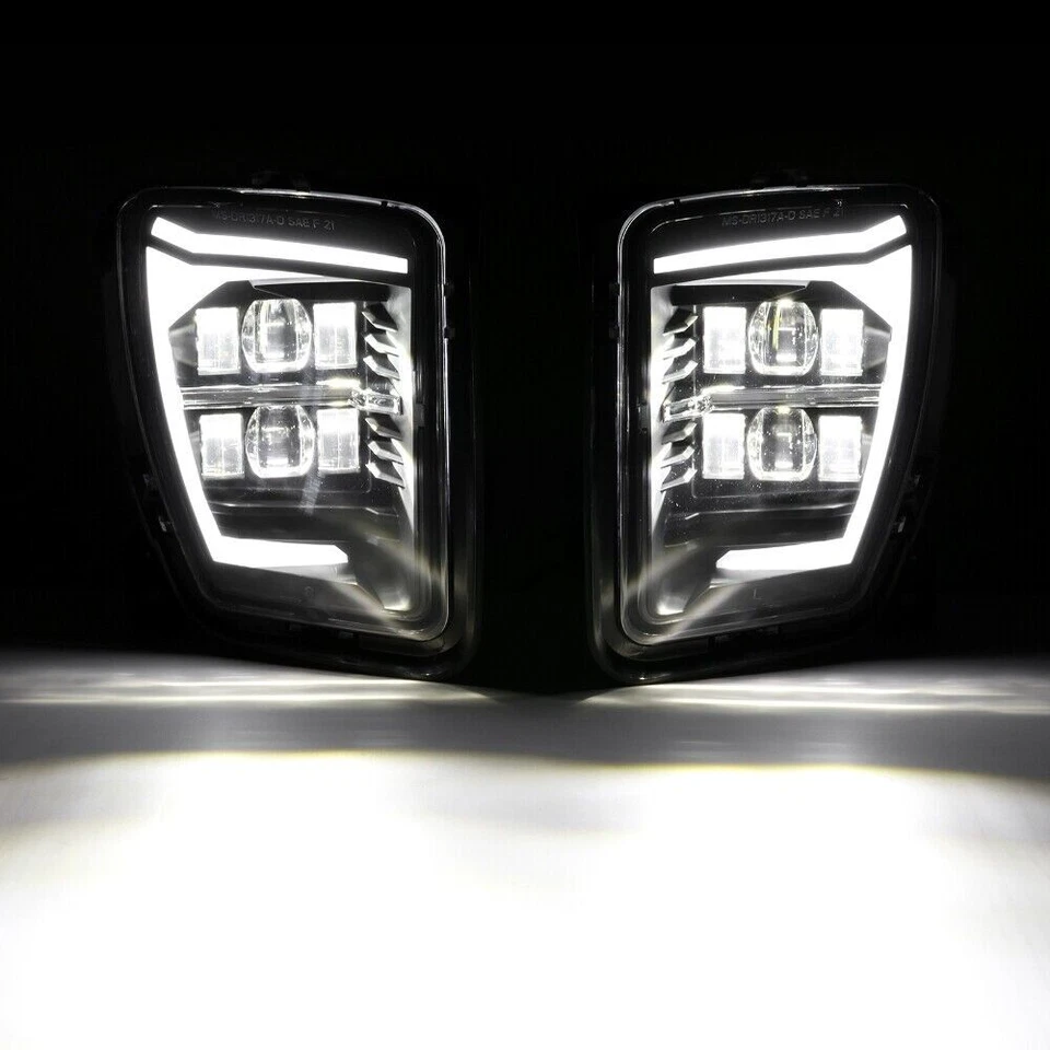 Luces antiniebla LED de parachoques con DRL para Dodge Ram 1500 2013 2014 2015 2016 2017 2018 Foto 4 de 4