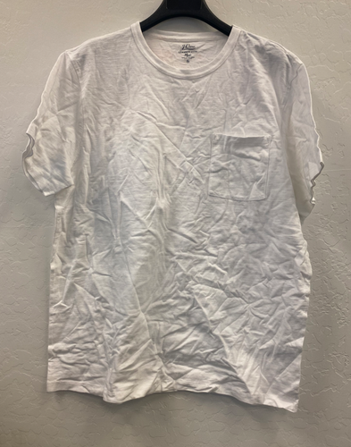 Garment-dyed slub cotton crewneck 