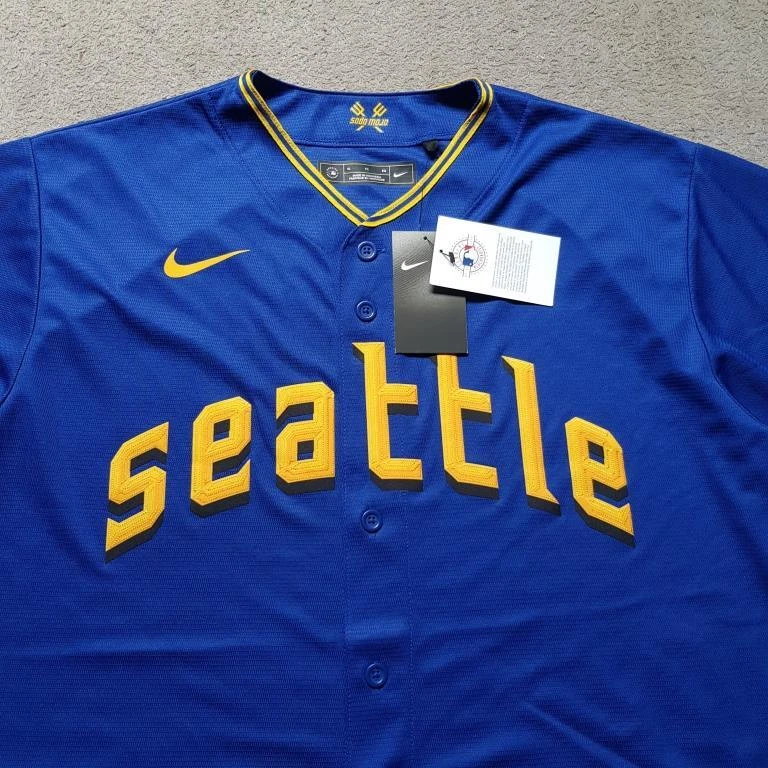 Nike MLB Seattle Mariners Official Replica Jersey City Connect Blue - TBC