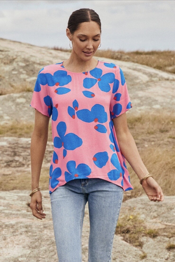 Mister Zimi Daisy Top Sapphire Rose Size 10 NWT