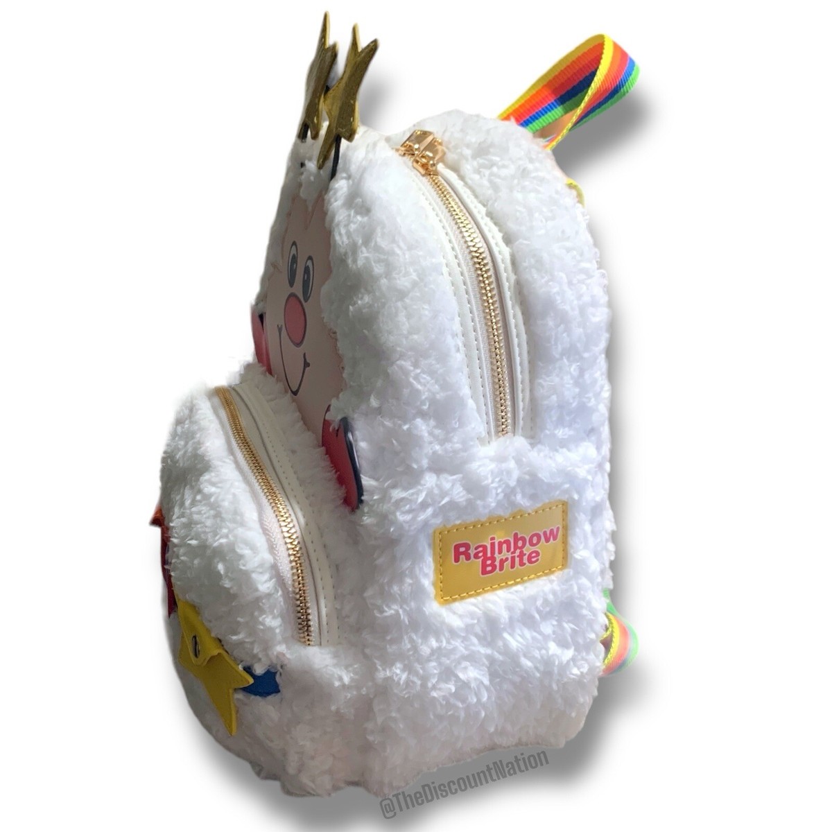 Rainbow Brite Twink Fuzzy Figural Mini Backpack & Coin Purse  display picture 2