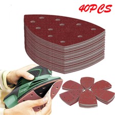 40x Sander Abrasive Paper Sandpaper Pads Mouse Sanding Sheets For Bosch PSM 100A