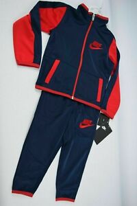 navy and red nike tracksuit